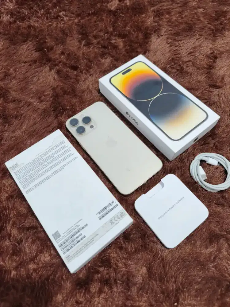 iPhone 14 Pro Max 128GB iBox Fullset Original - Gold