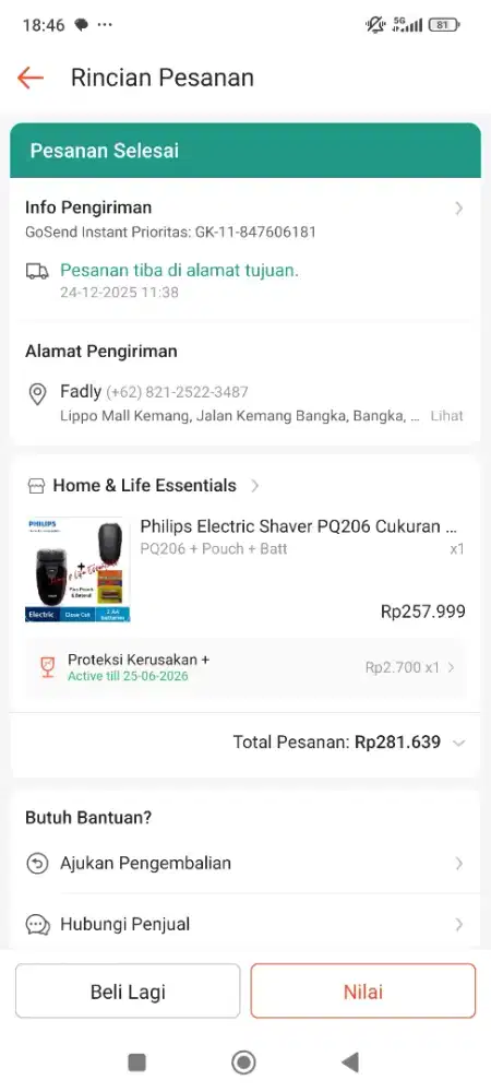 Philips electric shaver / cukuran jenggot dll