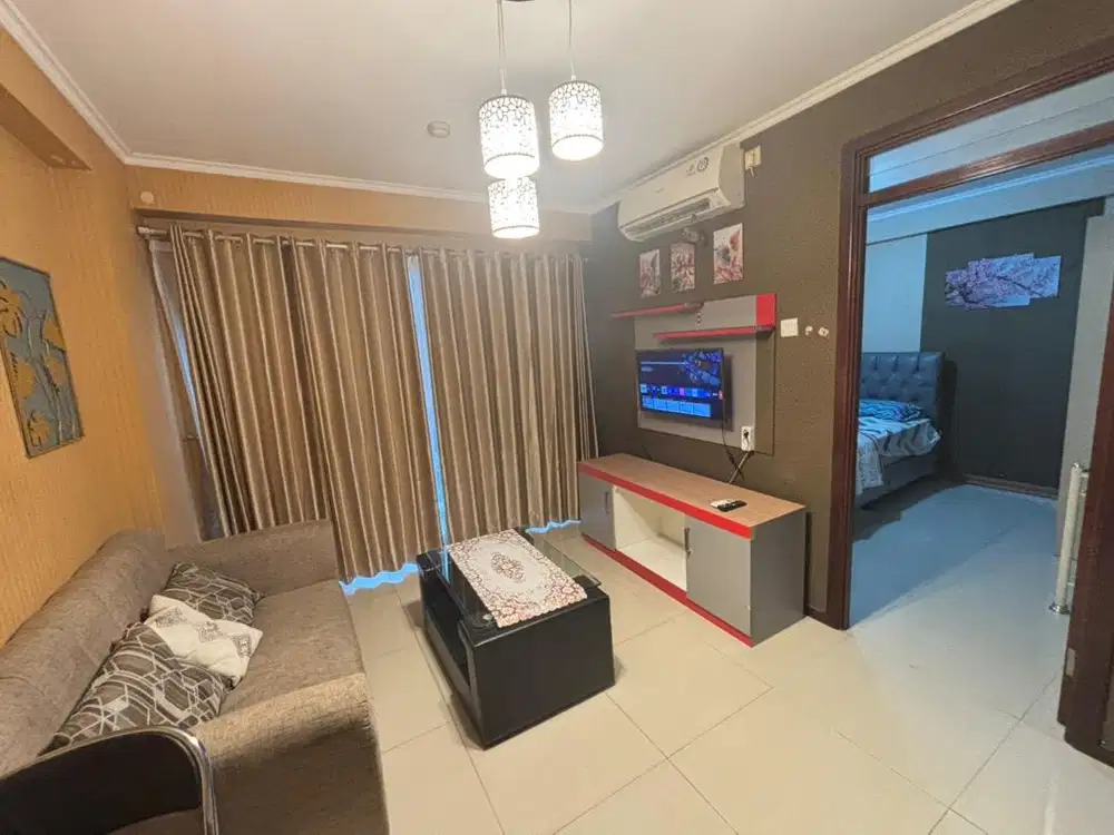 Sewa 2bed Bulanan gateway Pasteur Apartemen View kota