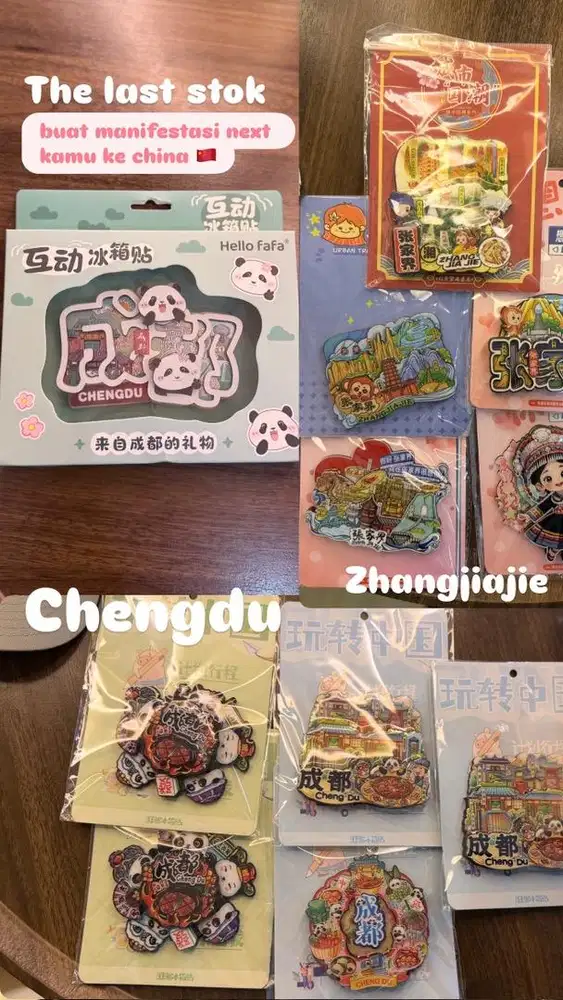 Tempelan kulkas kota di china