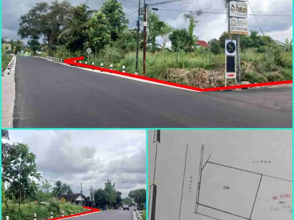 DIJUAL TANAH STRATEGIS TEPI JLN ASPAL COCOK UNTUK SEGALA TEMPAT USAHA PALAGAN KM 12
