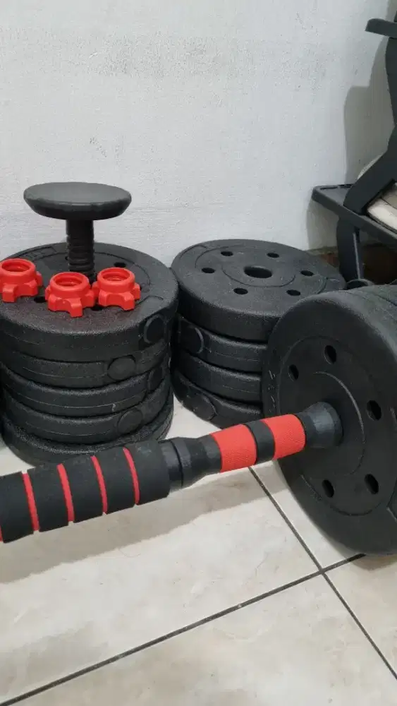 [OPEN NEGO] Dumbbell Set: Barbell 10kg 20kg 30kg