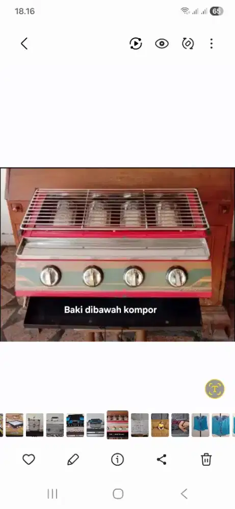 Gas Roaster Fomac 4 tungku lokasi Cimanggis Depok
