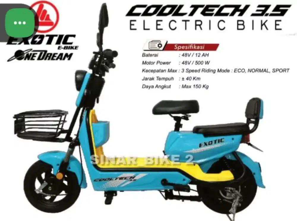 SEPEDA LISTRIK EXOTIC COOLTECH 3.5