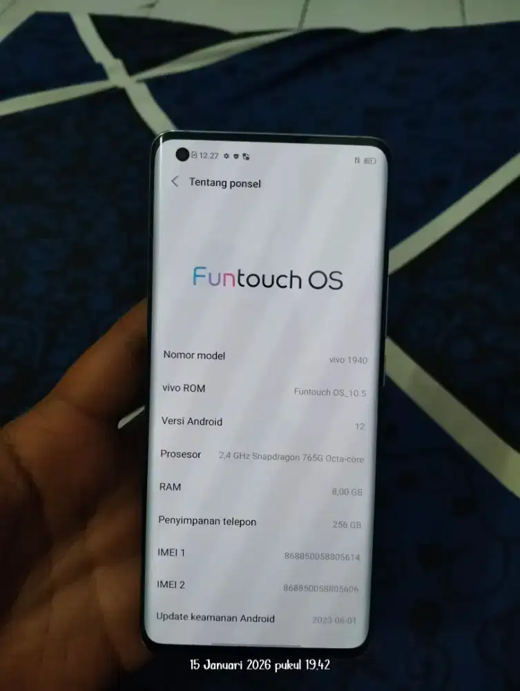 Vivo X50 pro 5G 8/256 ex resmi vivo indonesia