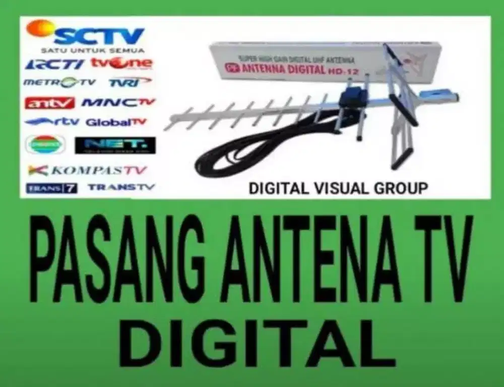 Instalasi Pasang Baru Antena TV Digital
