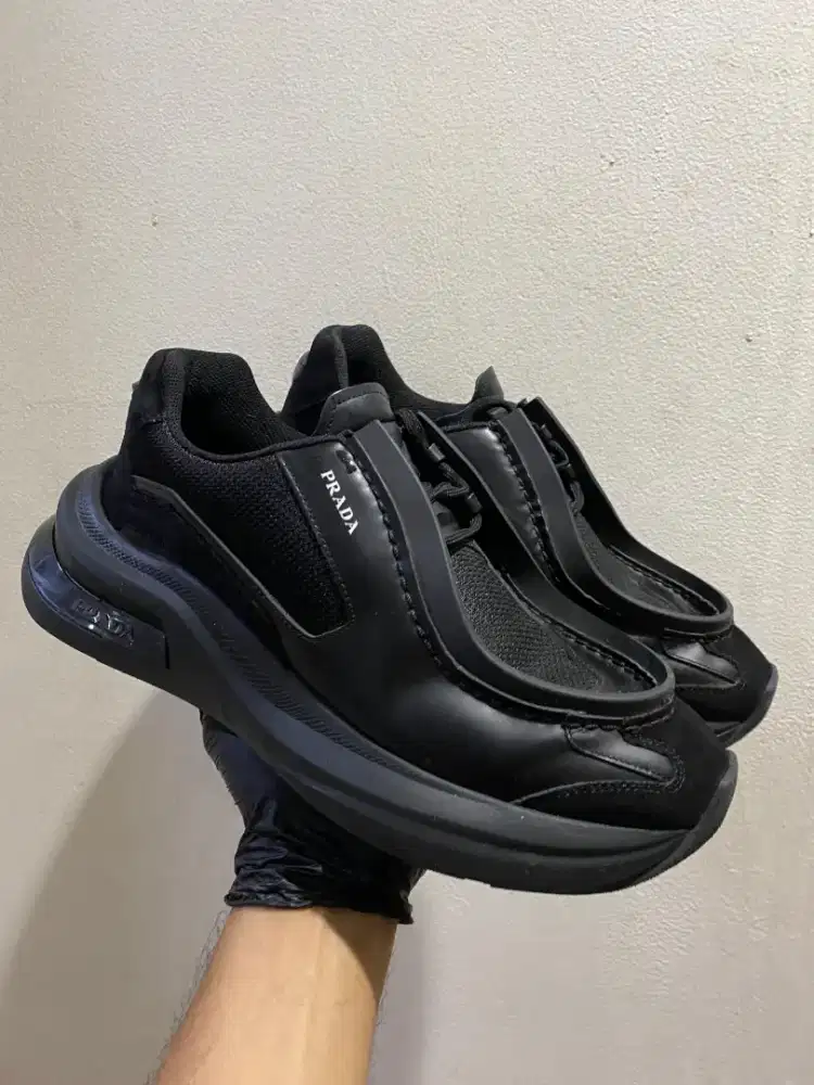 Sneakers prada trainer suede x leather 43 original net price