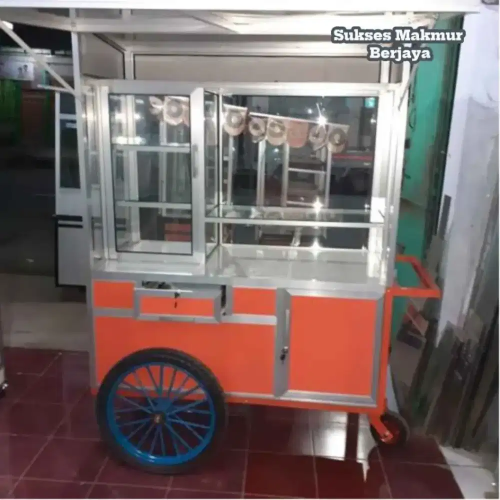 Gerobak dorong almanium