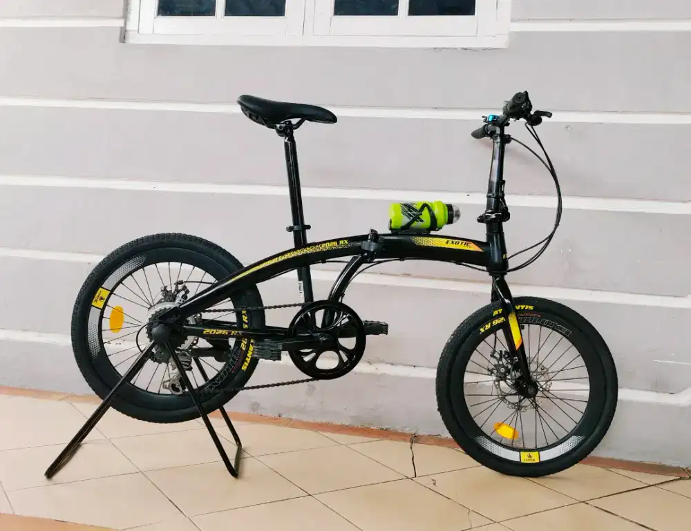 Sepeda lipat merek exotic uk'20 alloy hrg 780rb net