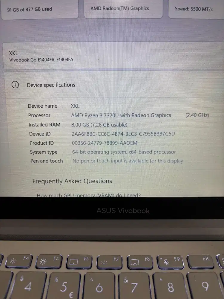 ASUS VIVOBOOK GO E1404FA