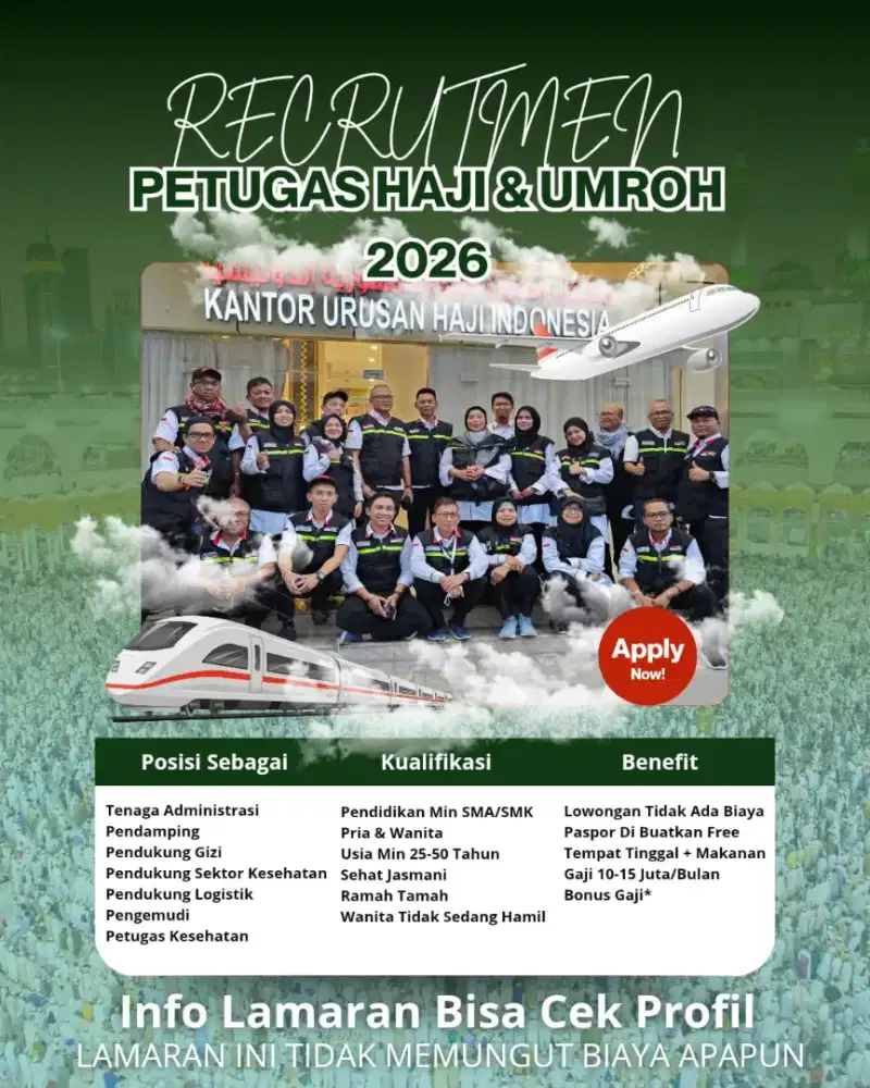 Loker pendaftaran petugas haji&umroh