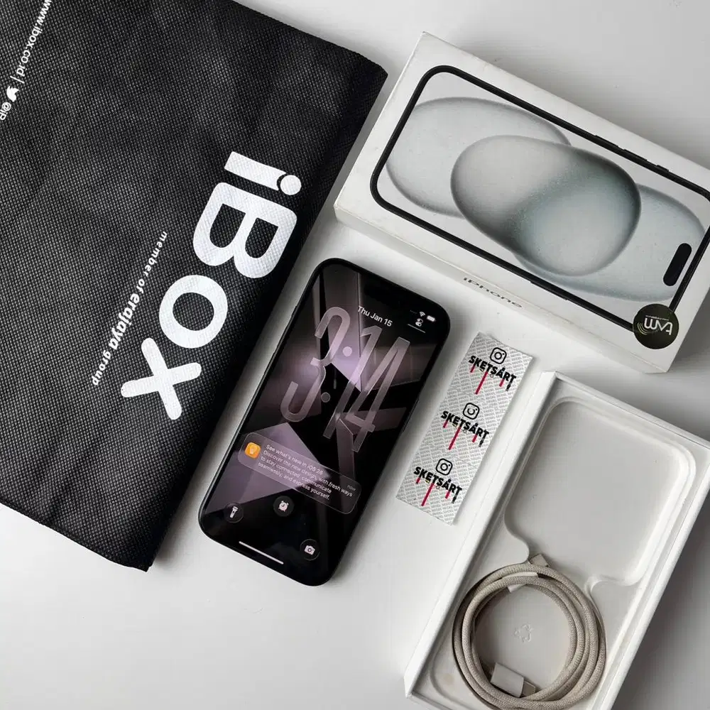 iPhone 15 128gb Black iBox Battery Health 91%