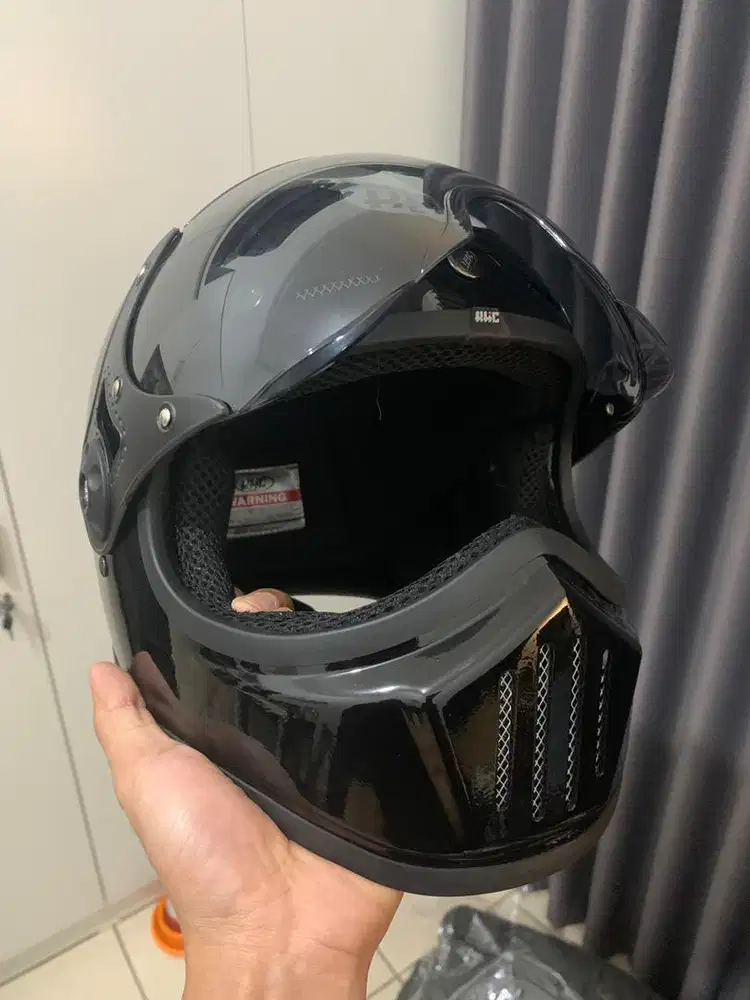 Helm Cakil full face Kaca pilot