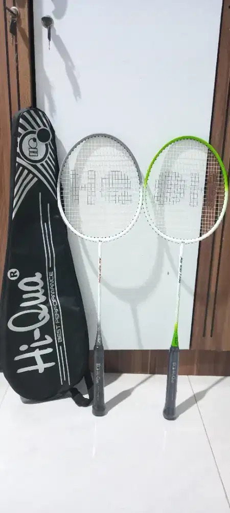 Raket badminton hiqua original 100% (2 raket)