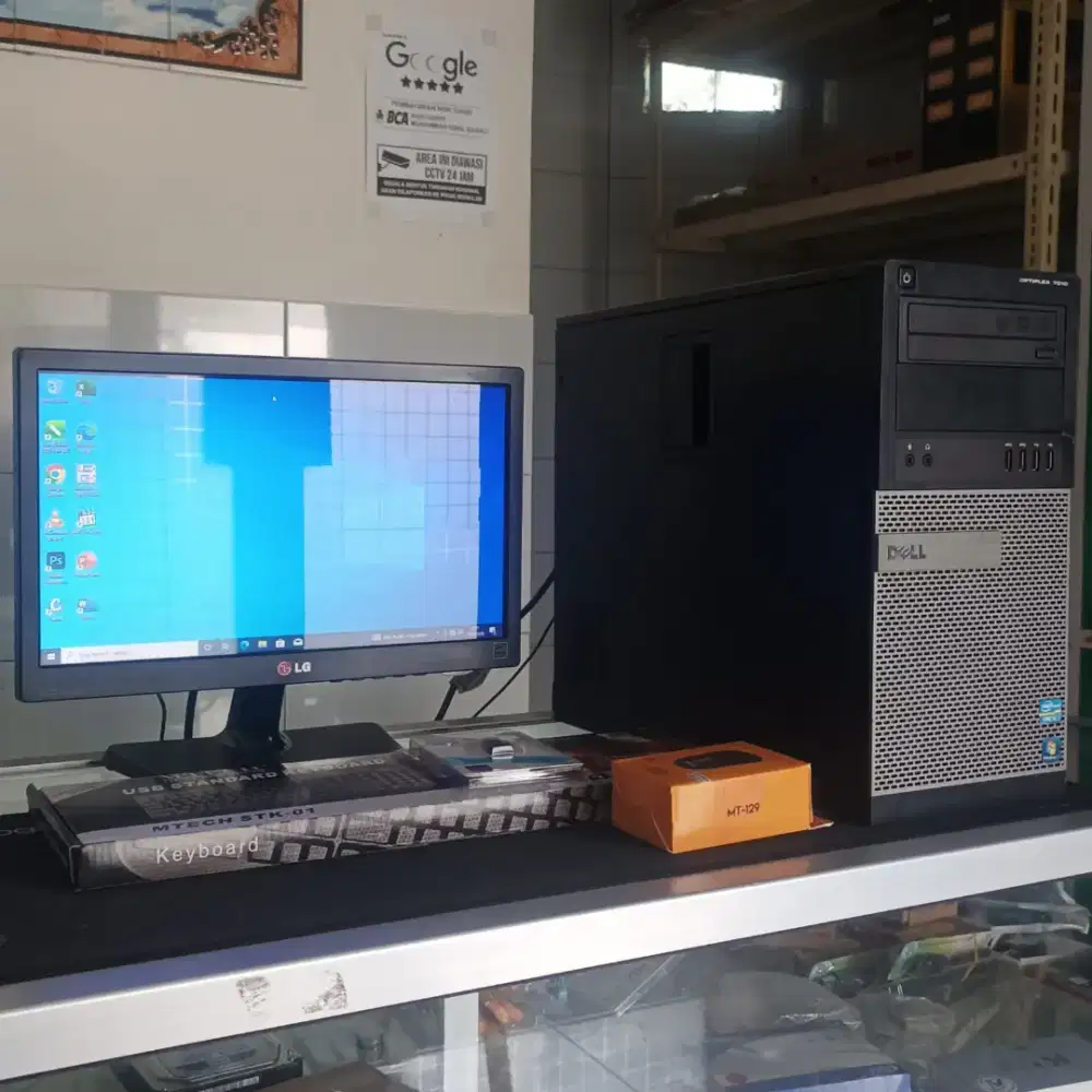 PC ADMIN OFFICE DELL INTEL I5 370 RAM 8GB SSD 128GB  MONITOR 16 INCH