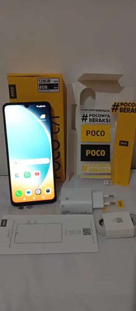POCO C71 4+4 /128 GB Hitam FS - ORIGINAL