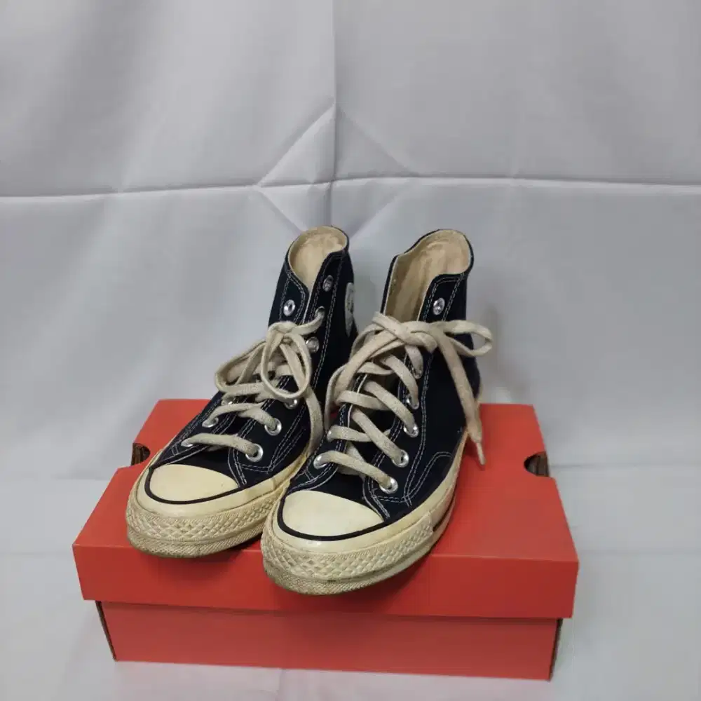 sepatu converse allstar chuck taylor black white size 36