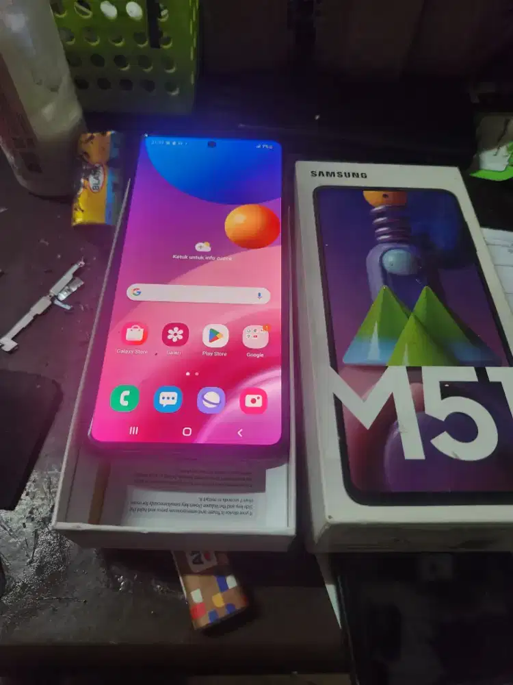 Murah hp samsung M51 8/128 lkp, bs TT