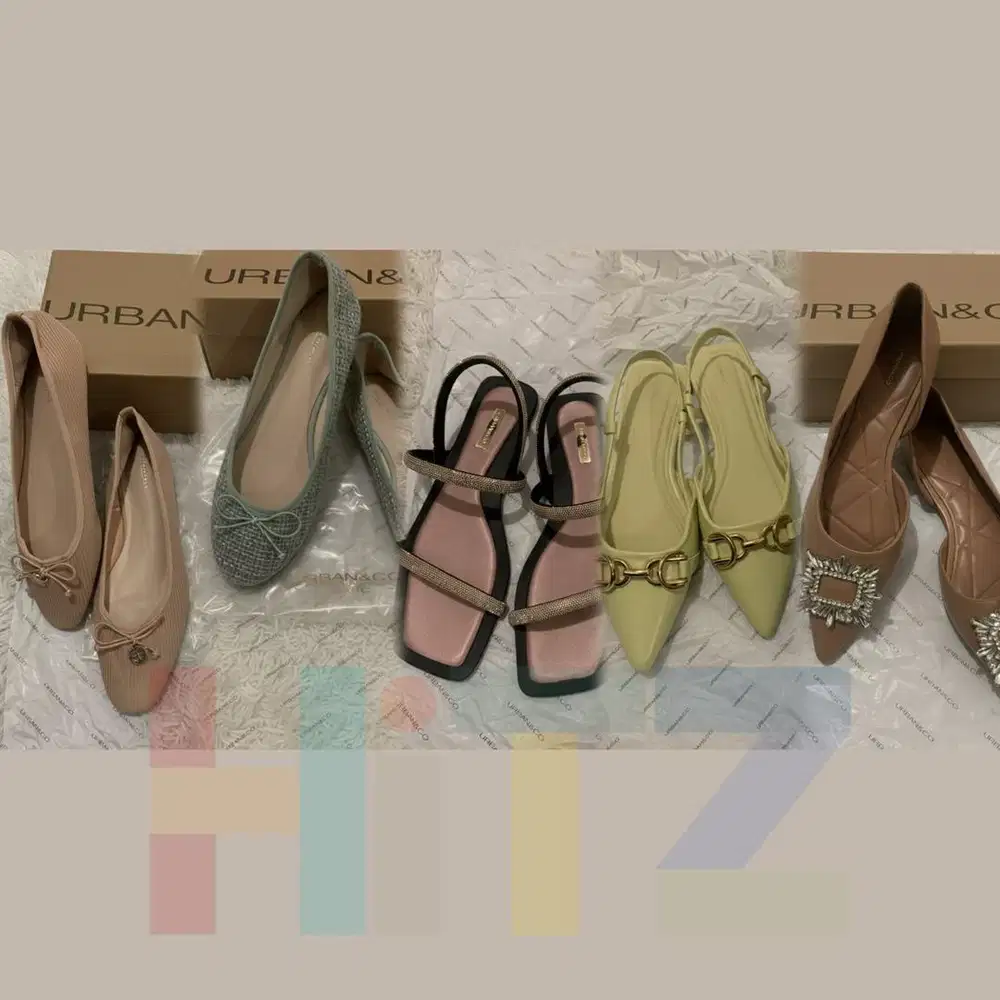 Sepatu Sandal Flat Shoes URBAN&CO 100% BARU & ORIGINAL