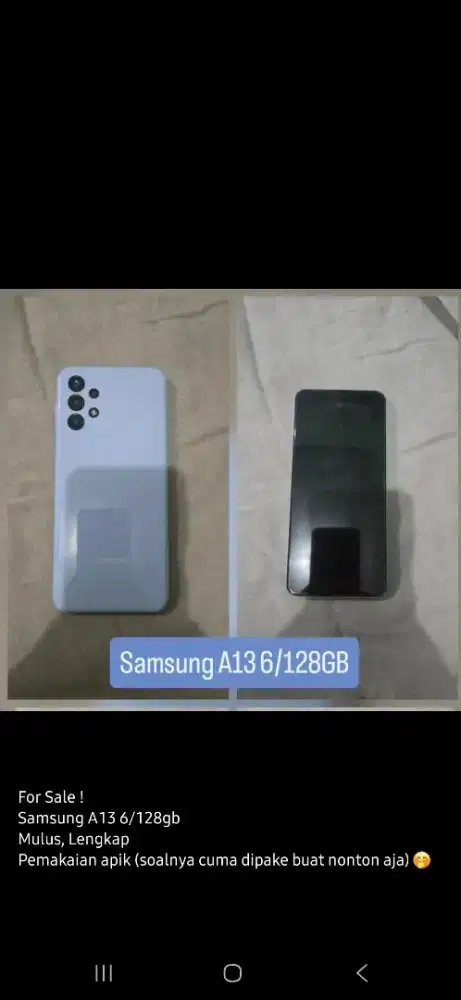 Di jual murah HP Samsung A13 (6GB/12GB)
