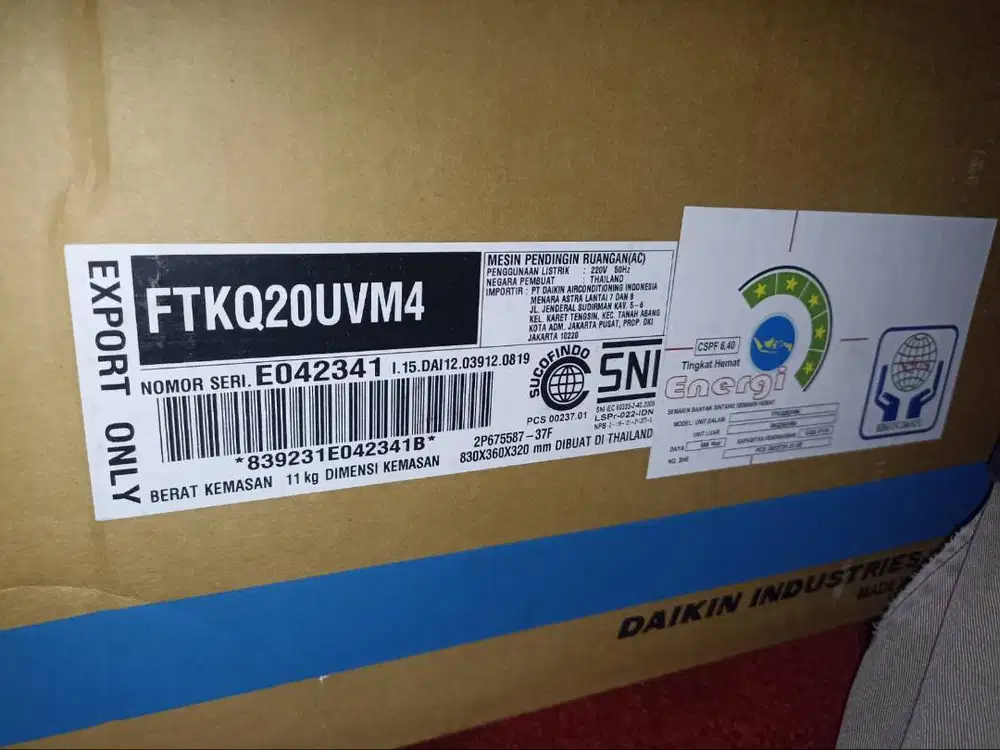 AC Daikin Thailand inverter baru dan segel