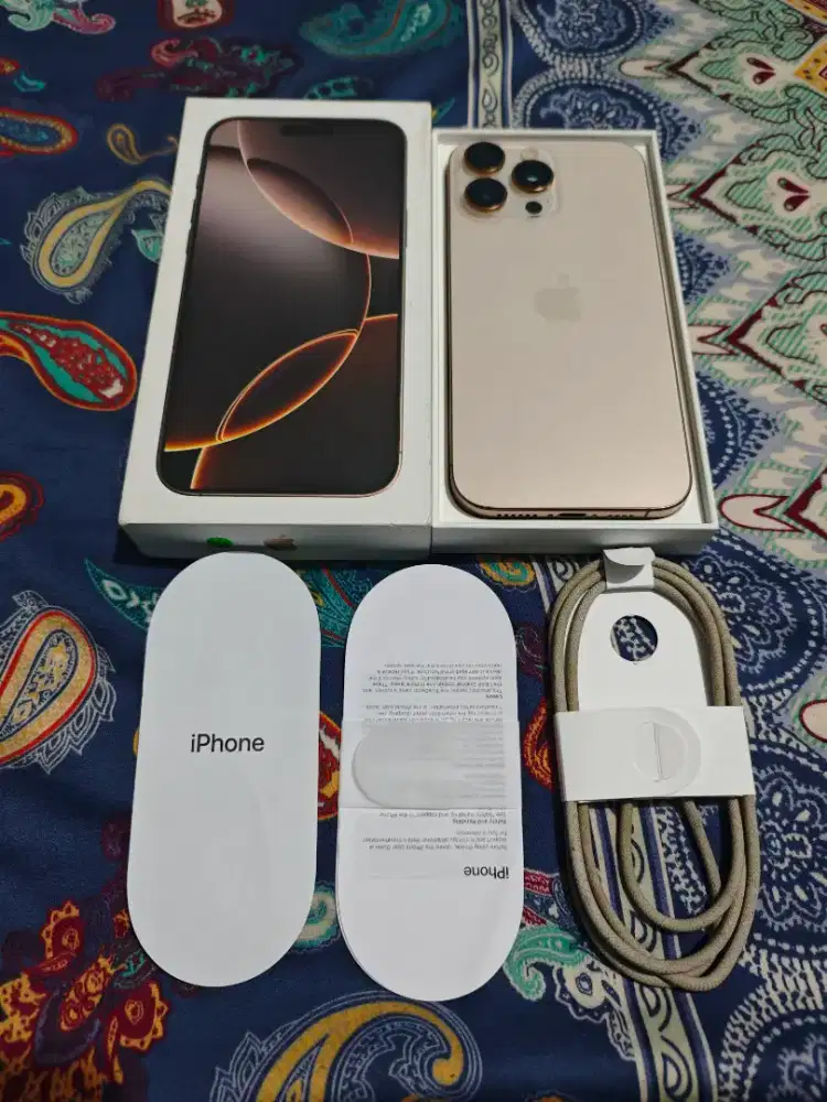 iPhone 16promax 256GB Desert Titanium iBox Fullset Original