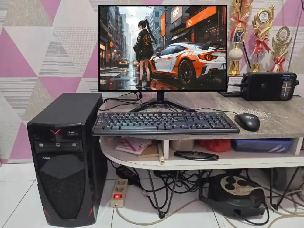 PC GAMING DESIGN + LCD + RAM 8 GB + VGA 1 GB + HD 500 GB + GAMES APP