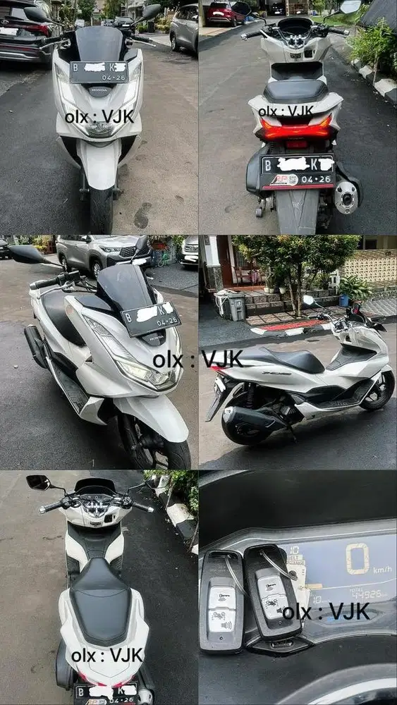 Honda PCX CBS 160 2021 plat bekasi lokasi depok VJK pajak hidup
