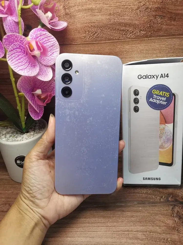 aamsung a14 ram 6 128gb fullset bisa tuker tambah