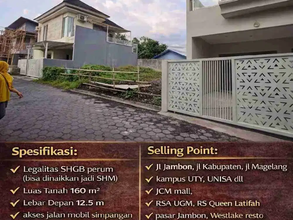 Tanah Strategis Dalam Perumahan Jambon – Dekat JCM Mall & Exit Tol