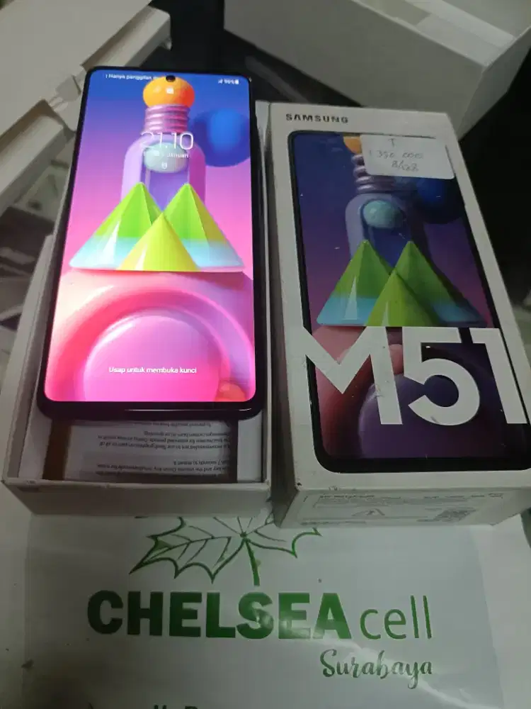 Murah hp Samsung M51 8/128 lkp, bs TT