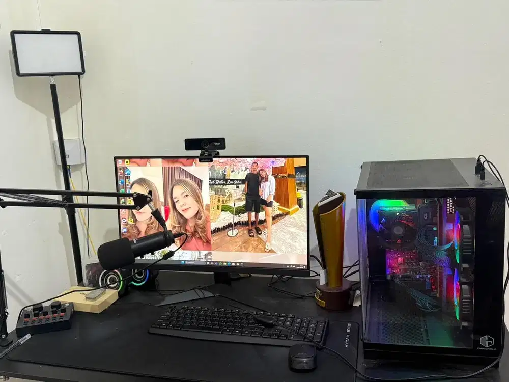 Dijual pc dan monitor full set i3 12100F