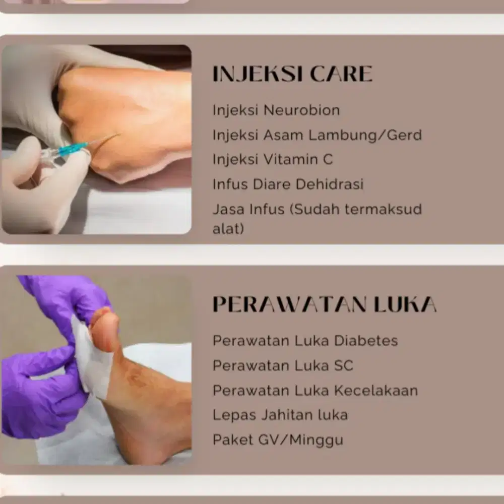 Homecare/Layanan Kesehatan di Rumah