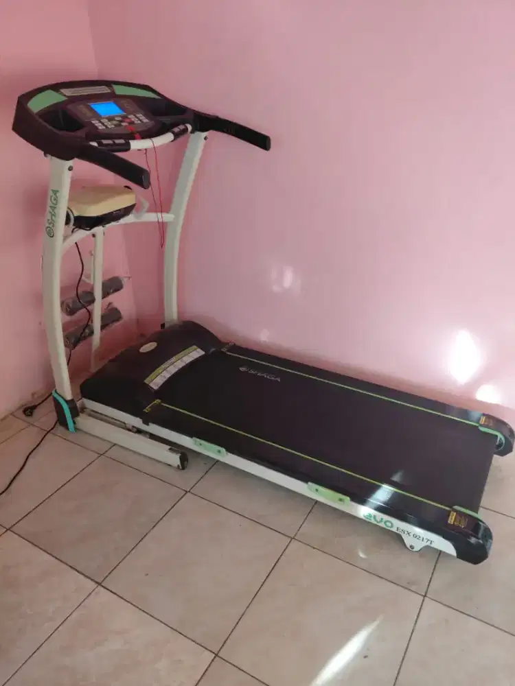 Treadmill Elektrik Shaga Evo 3in1 Second Kondisi Normal