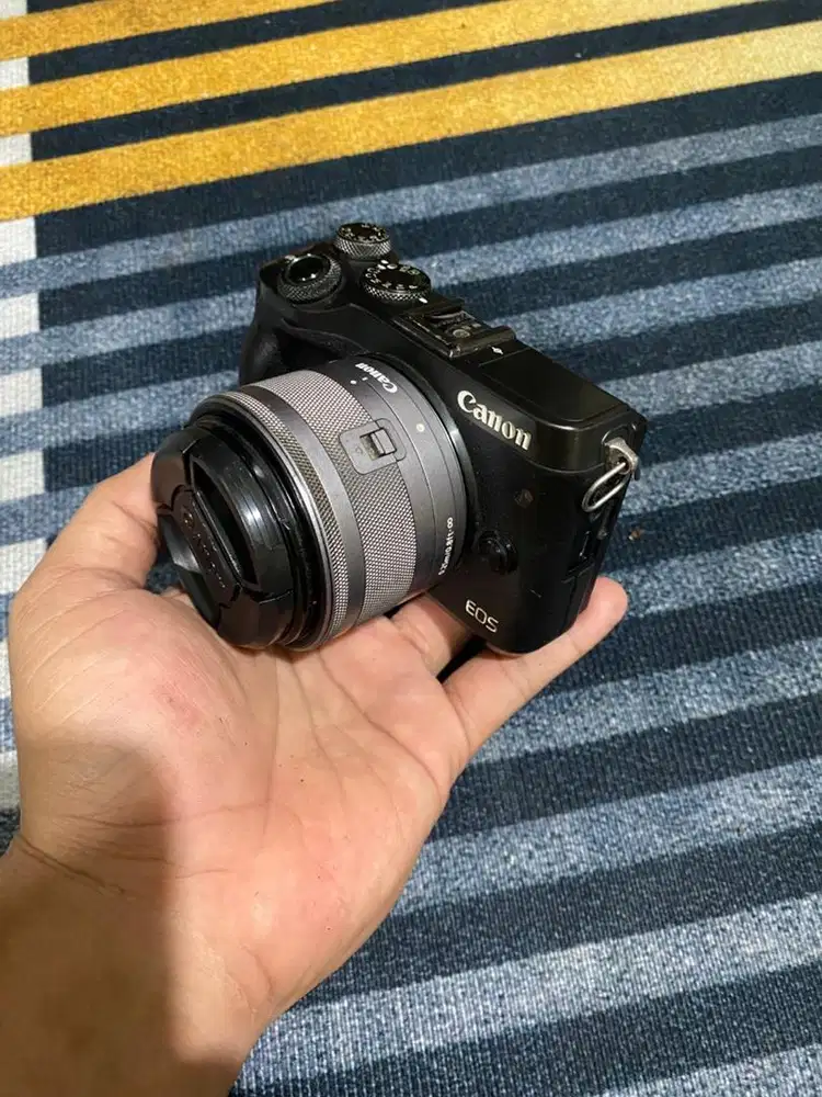 Kamera canon m3 lensa kit 15-45 lcd vignete murah meriah