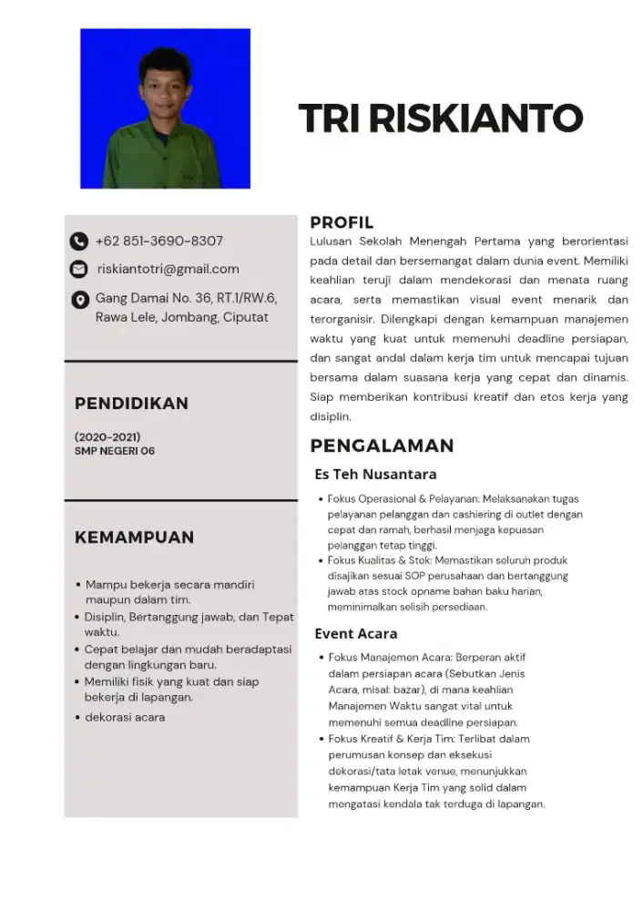 Nyari lowongan kerja