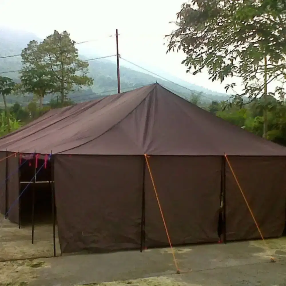 Tenda peleton ukuran 6m x 14m x 3m