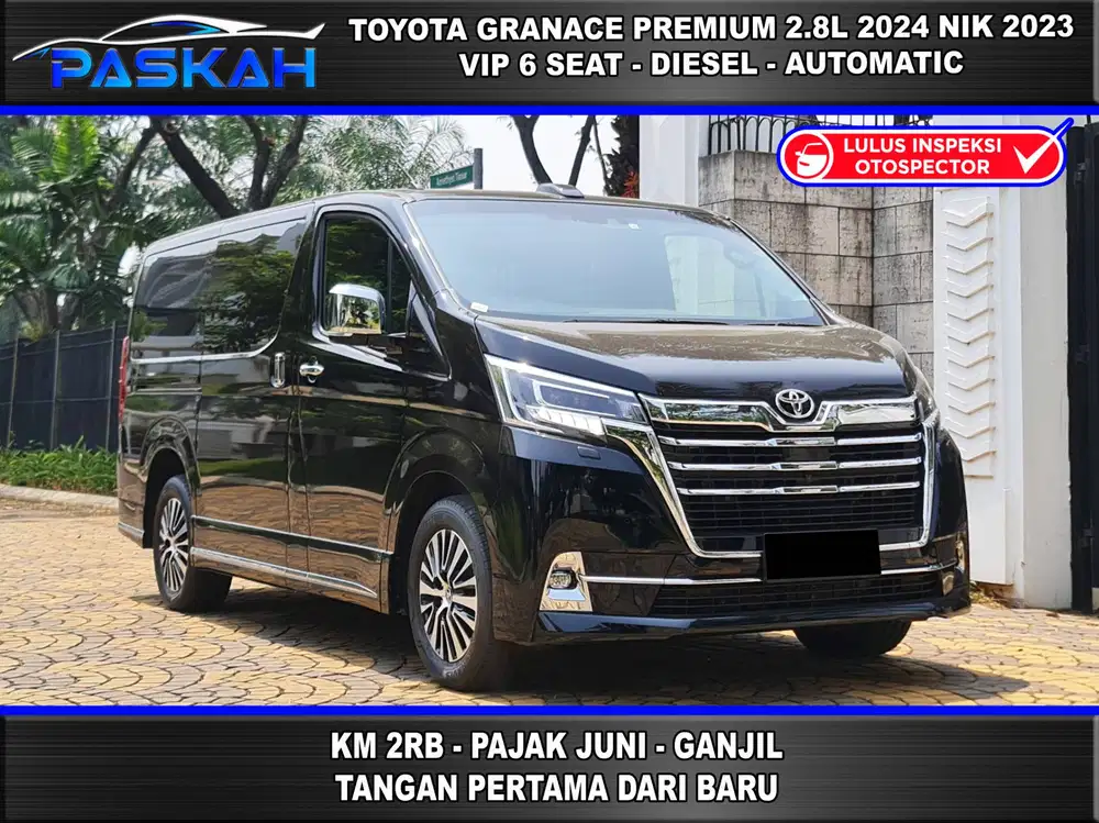 TOYOTA GRANACE 2.8L PREMIUM VIP 6 SEATS 2024 NIK 2023 Tax=JUNI Km=2rb