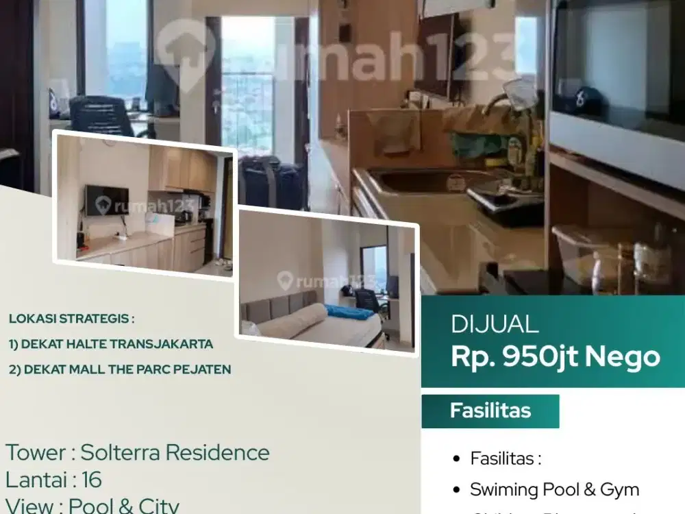 Apartemen Vasaka Solterra, Studio Furnished, Pejaten Jakarta Selatan
