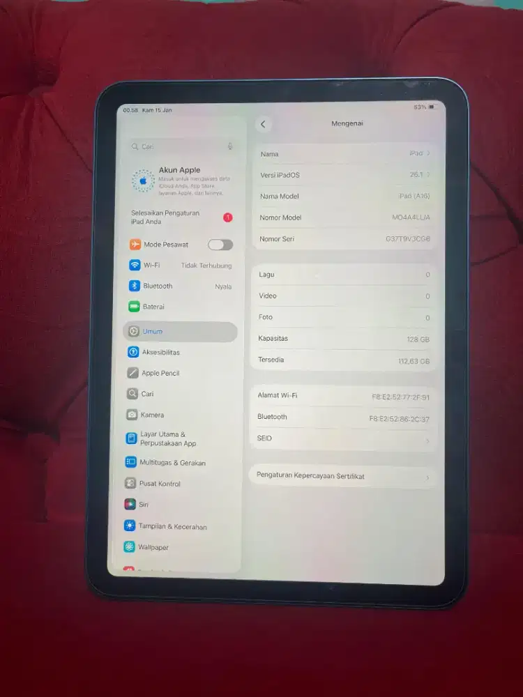 iPad gen 11 2025 11inch 128gb