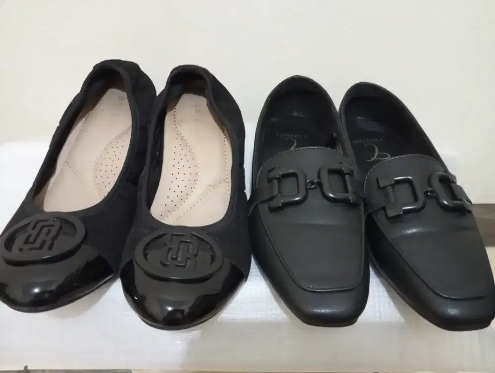 BE-BOB wedges + CHRISSIE flatshoes