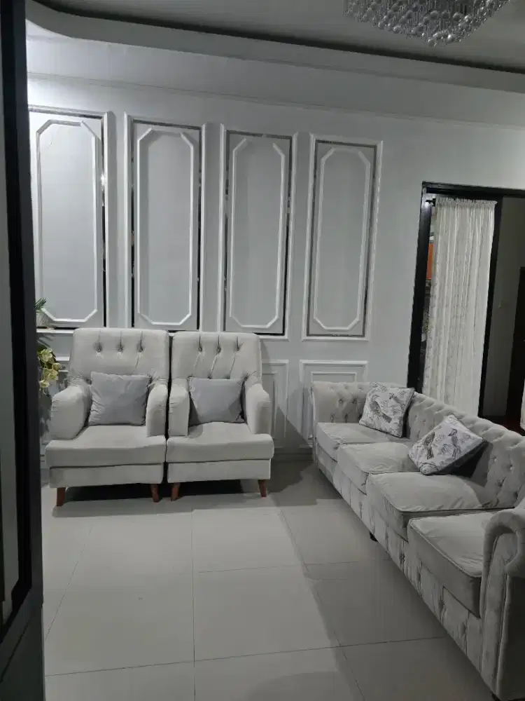 Sofa minimalis grey soft