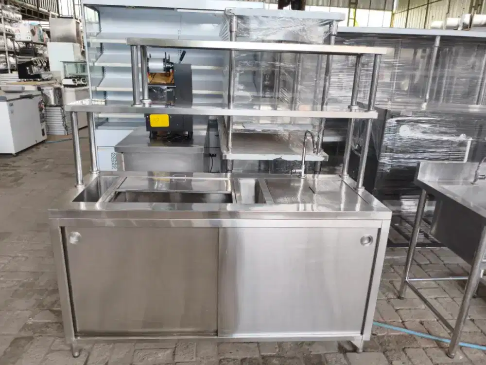 Sink ice Bin station stainless