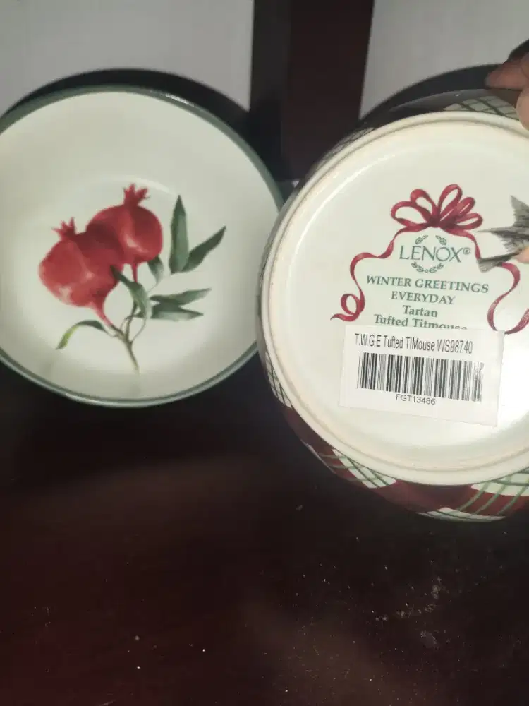 Mangkok Lenox dan mangkok sango dan H&H