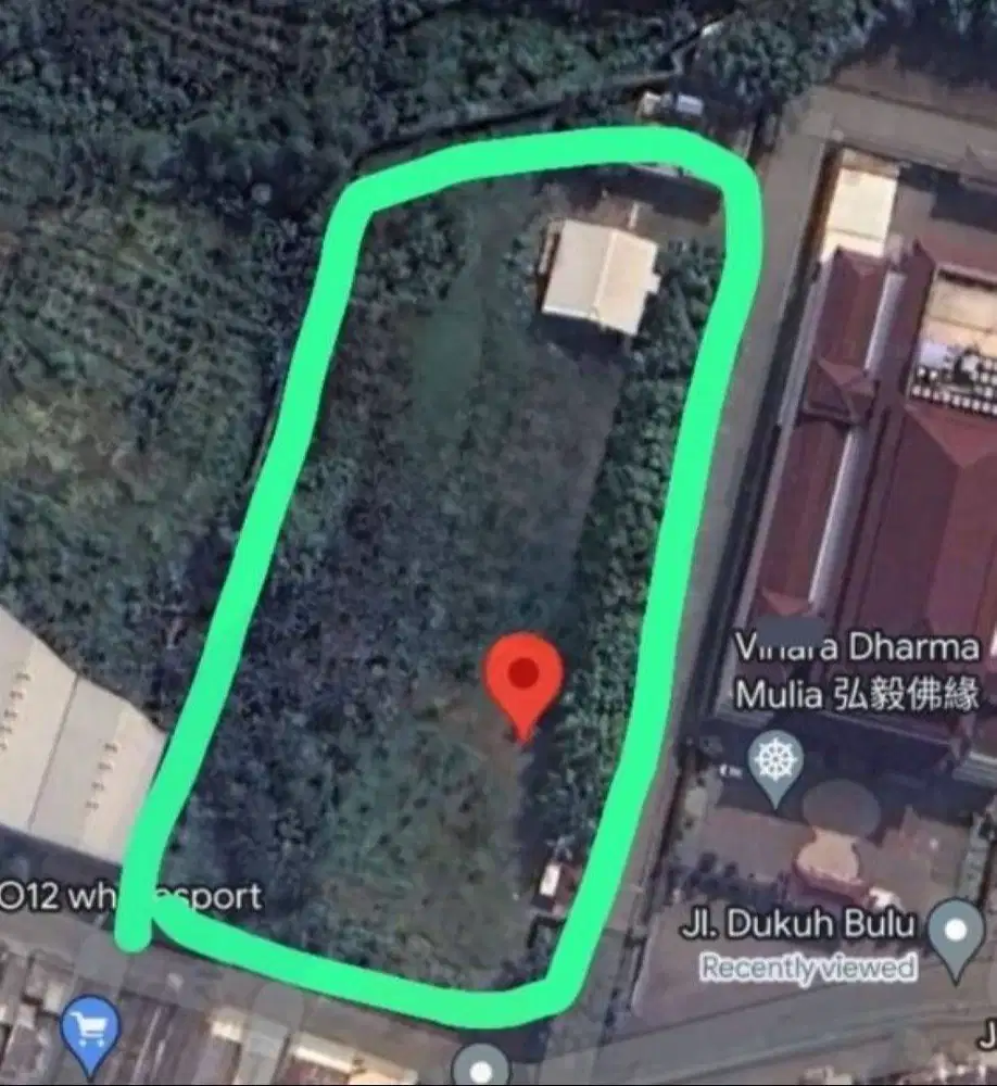 DIJUAL TANAH KOMERSIAL AREA DI BULU JAYA LONTAR LOKASI STRATEGIS