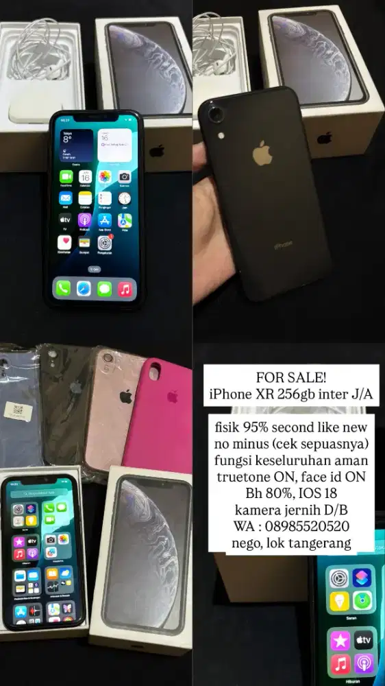 FOR SALE! 
iPhone XR 256gb inter J/A