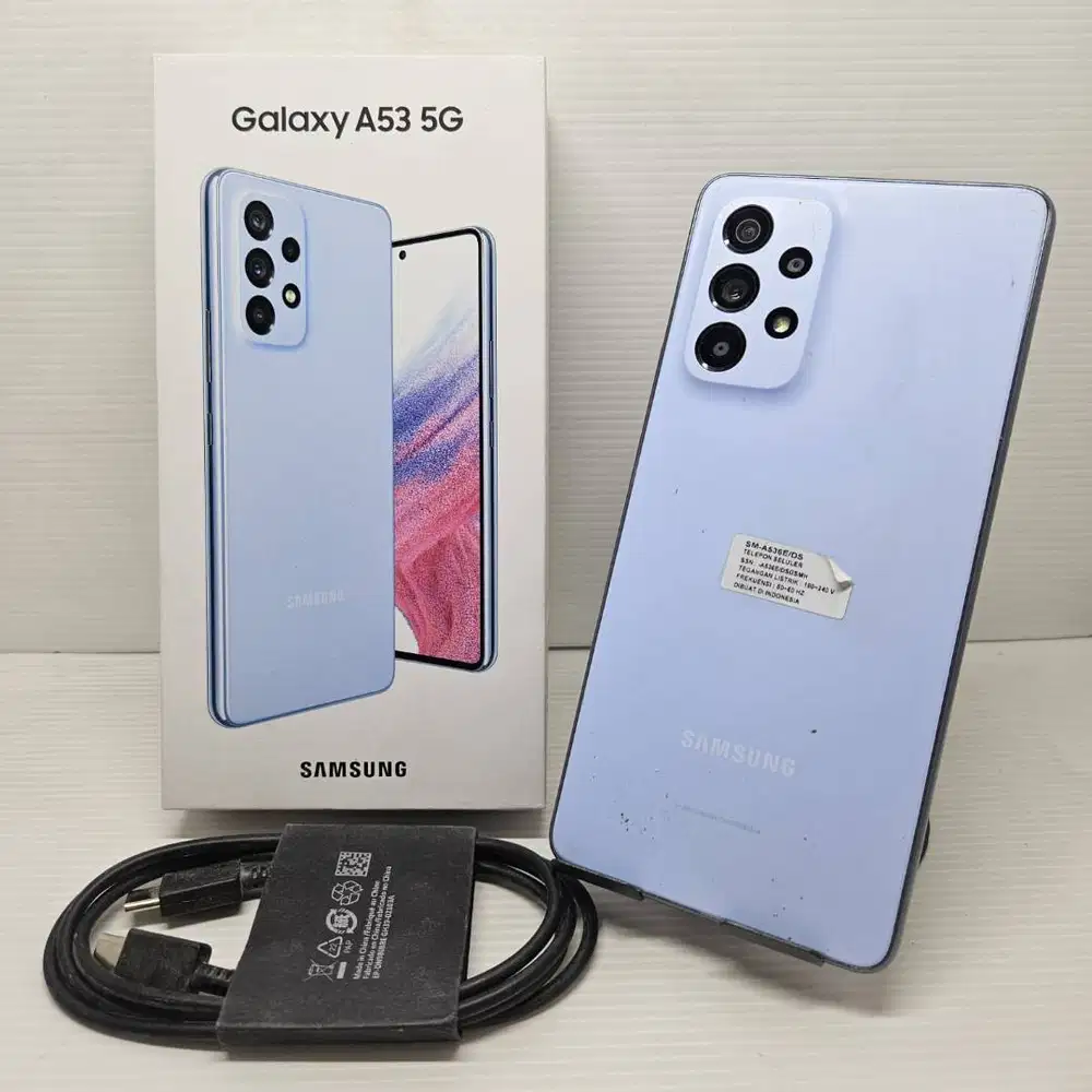 LIKE NEW!  SAMSUNG GALAXY A53 5G 8/256 BLUE EX SEIN RESMI! NO MINUS LE