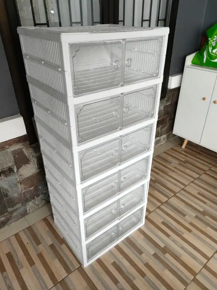 Rak Sepatu Susun 6 Tingkat Like New