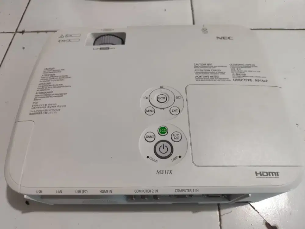 NEC M311X - 3 LCD Teknologi, Kecerahan 3100Lumens, Support Port HDMI
