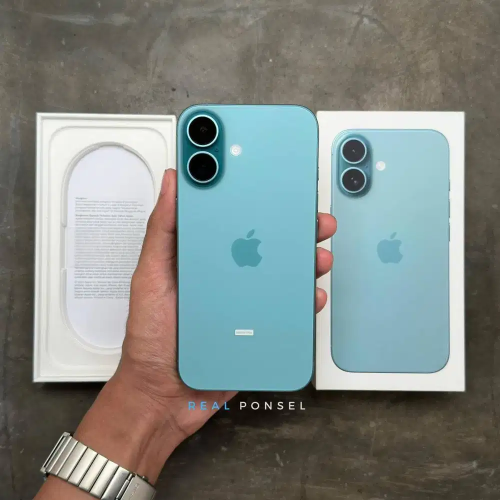 iPhone 16 128 iBox Teal Mulus Like New